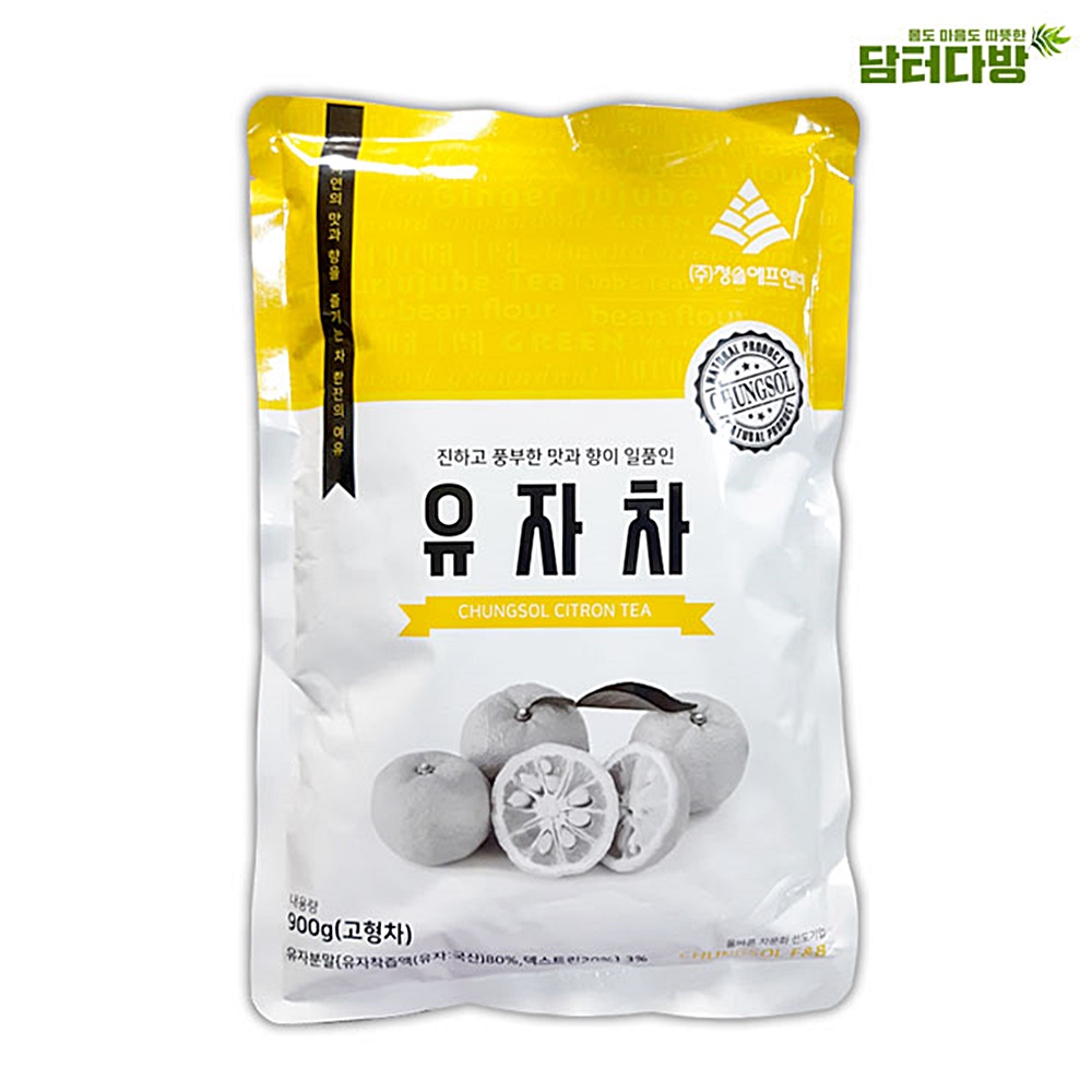 청솔 자판기용 유자차 900g
